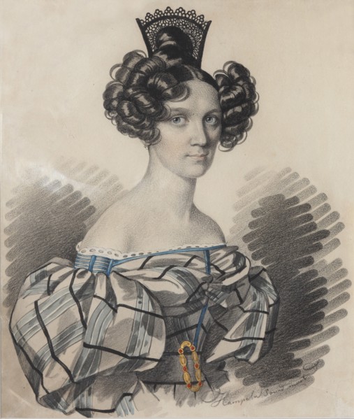 Portrait of Olga Nikolaevna Talyzina, née Zubova (1803-1882), Early 1830s.