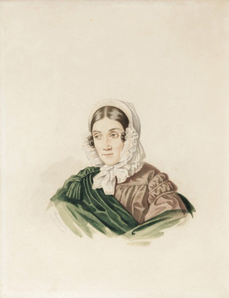 Portrait of Tatiana Petrovna Lvova (1789-1848), née Poltoratskaya, 1830s.