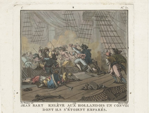 Jean Bart in the Battle of Texel on 29 June 1694, 1789.