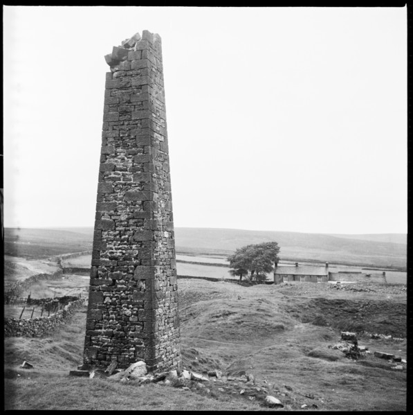 Cat Shaft Chimney, Hurst Lead Mines, Hurst, North Yorkshire, 1967