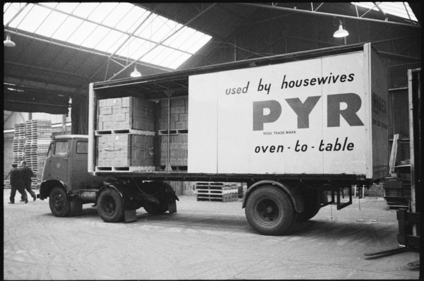 Delivery lorry, Wear Flint Glass Works, Alfred Street, Millfield, Sunderland, 1961
