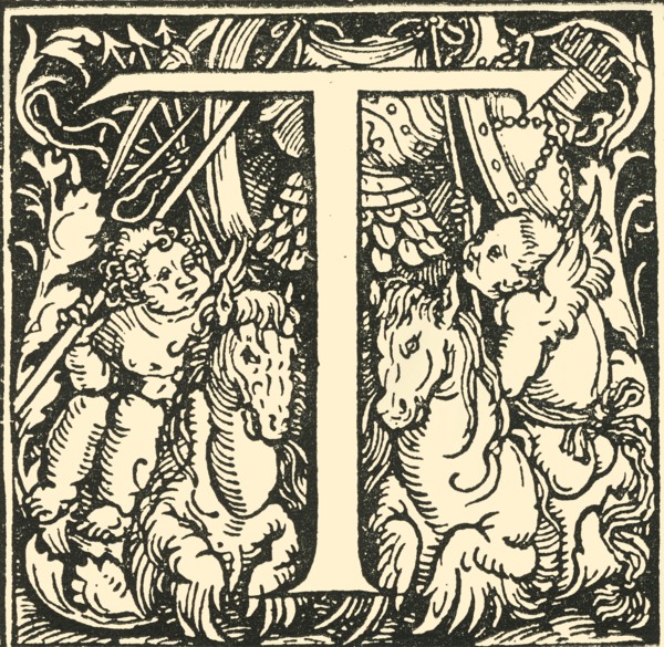 T - An Alphabet by Hans Weiditz', c1520-1521, (1908).