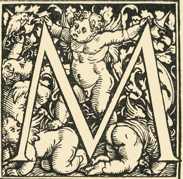 M - An Alphabet by Hans Weiditz', c1520-1521, (1908).