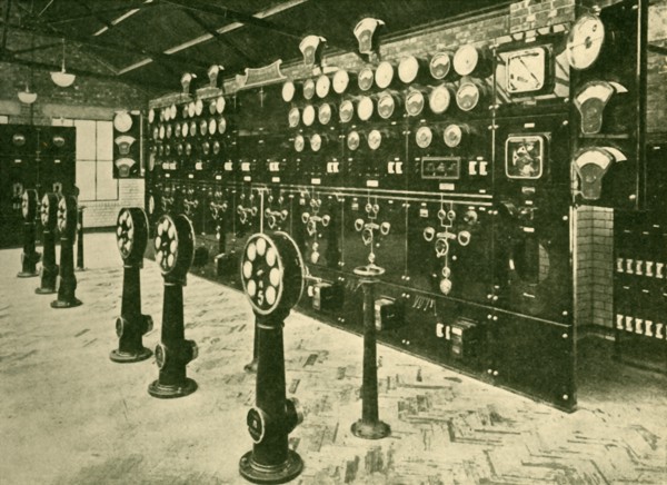 Section of Switchboard in Power House, Metropolitan Railway', 1930.
