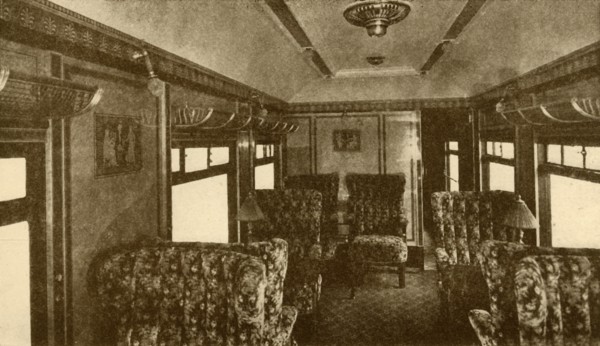 Interior of Pullman Car, "Marjorie", Southern Railway', 1930.