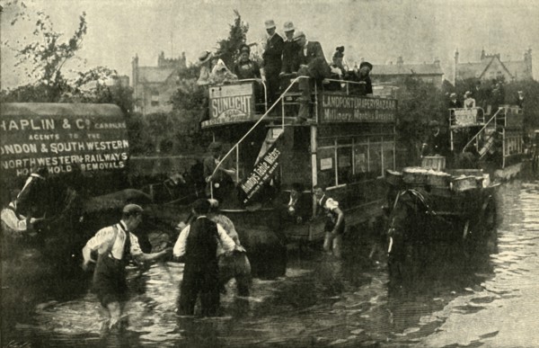 Clarendon Road, Southsea, After A Thunderstorm', 1901.