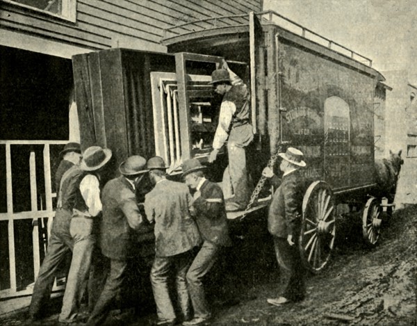 Loading The Camera On A Van For Removal', 1901.