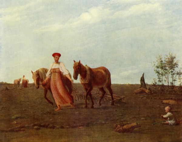 In the Ploughed Field. Spring', 1820s, (1965).