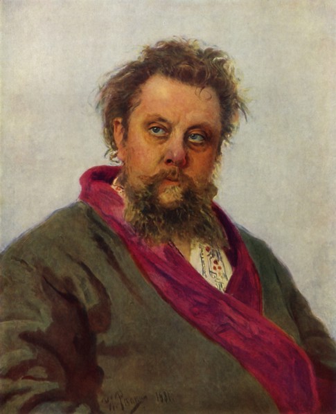 Portrait of the Composer Modest Petrovich Mussorgsky', 1881, (1965).