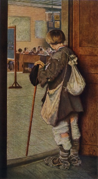 By the School Doors', 1897, (1965).