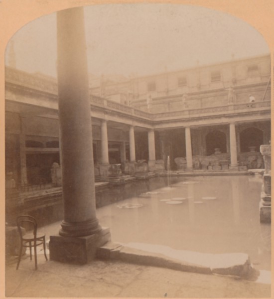 The old Roman Bath, Bath, England', 1900.