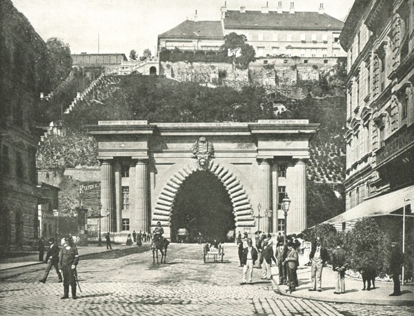 The Buda Castle Tunnel, Budapest, Austria-Hungary, 1895.