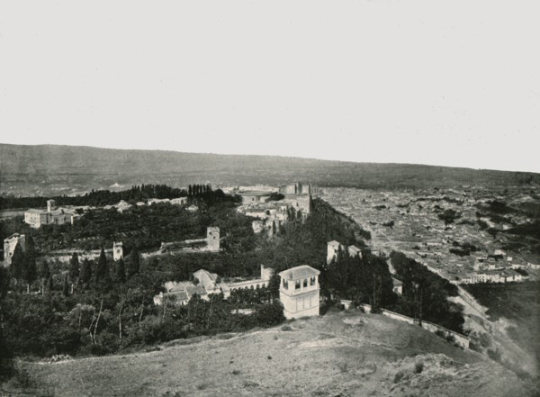 The city and the Alhambra, Granada, Spain, 1895.