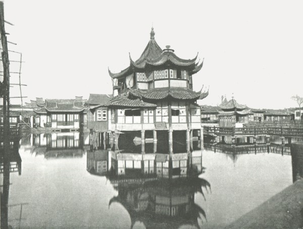 One of the Public Tea-Gardens', Shanghai, China, 1895.