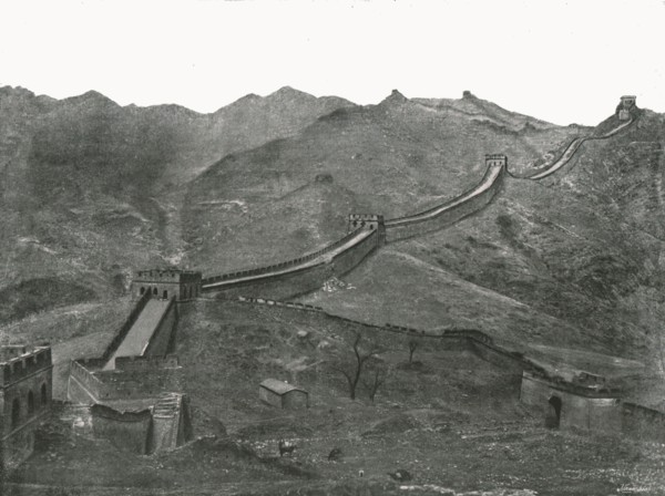 The Great Wall, Pekin', China, 1895.