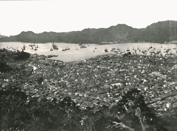 Panoramic view of the city, Nagasaki, Japan, 1895.