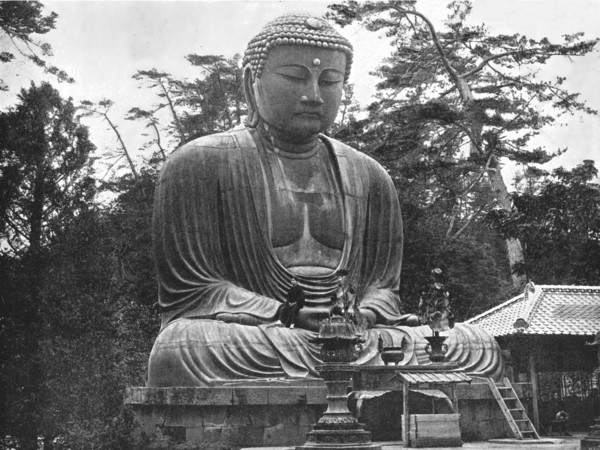The Great Daibutsu', Kamakura, Japan, 1895.
