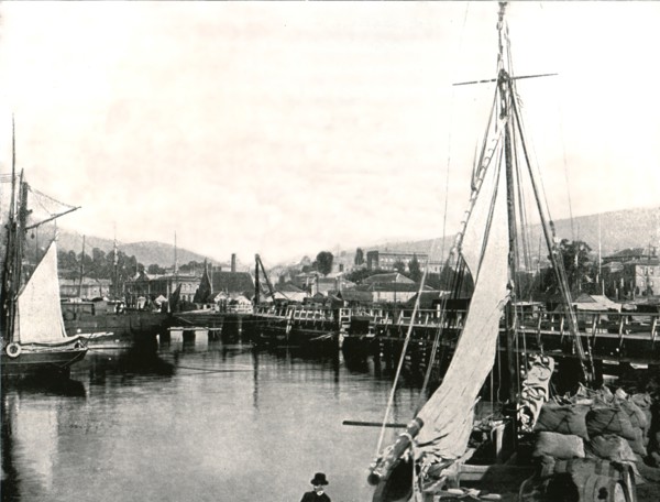 The Port of Hobart, Tasmania, Australia, 1895.