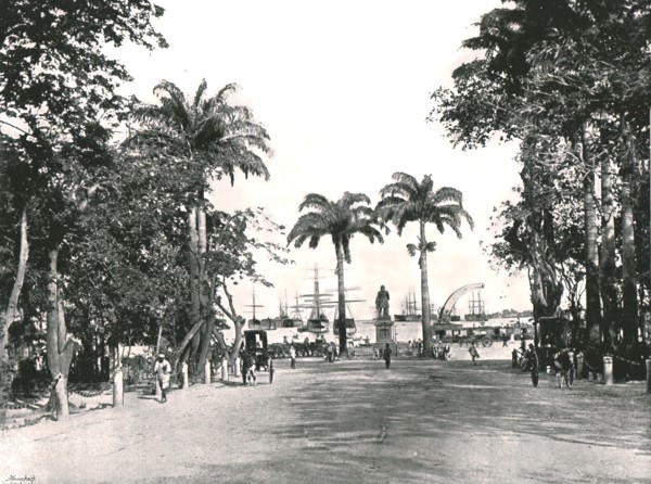 Place d'Armes, Port Louis, Mauritius, 1895.
