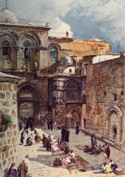 The Forecourt of the Church of the Holy Sepulchre', 1902.