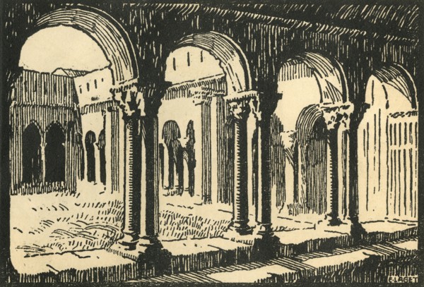 Cloiture St-Trophime - The Cloisters of the Church of St-Trophime', c1920s.