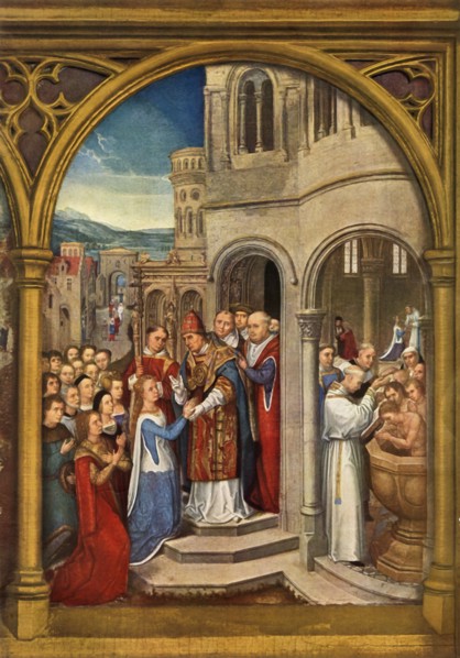 The Arrival in Rome', 1489.