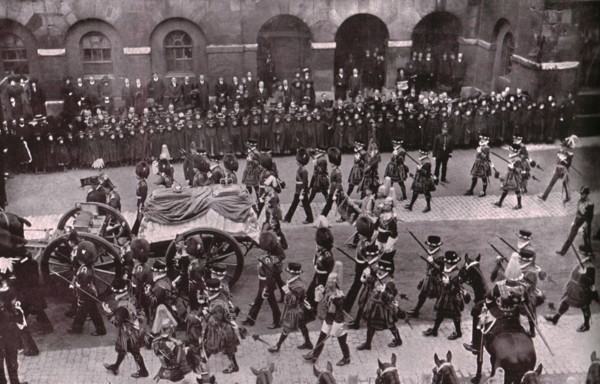 Funeral procession of King Edward VII, Whitehall, London, 20 May 1910.