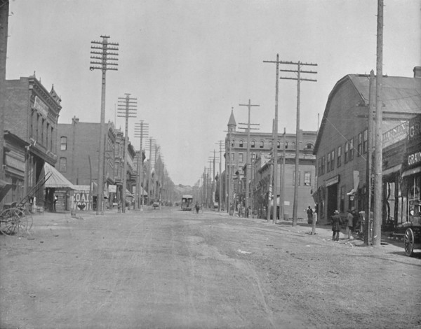 Main Street, Butte City, Montana', c1897.