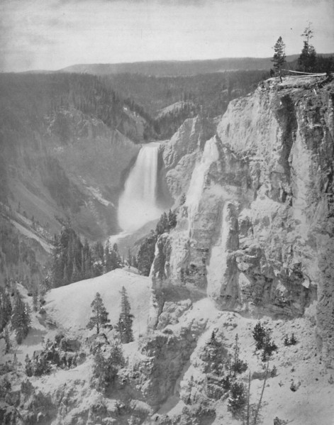 Lower Falls of the Yellowstone, Wyoming', c1897.
