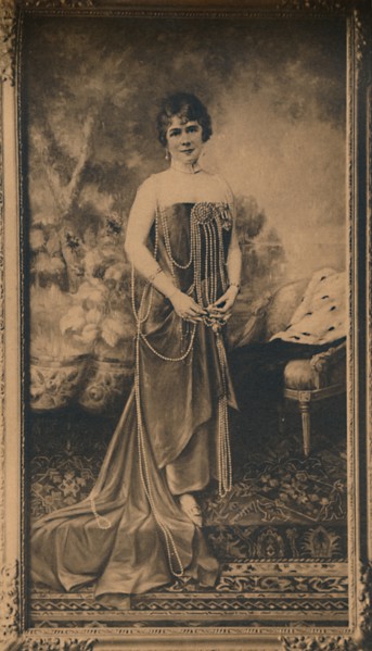Portrait of a woman at the Cuban Embassy in Brussels, Belgium, 1927.