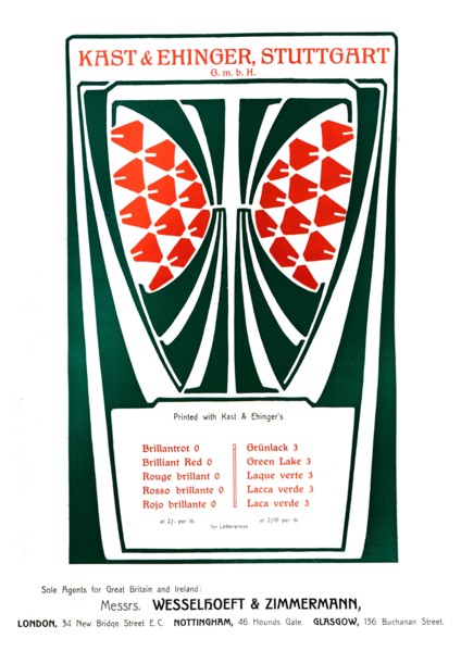 Kast & Ehinger, Stuttgart advertisement', 1909.