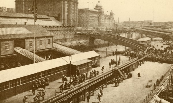 The Great Floating Landing-Stage at Liverpool', c1930.