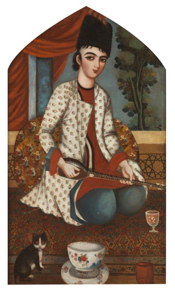 Sitar player, c. 1830-1840.