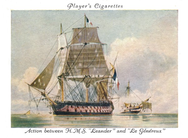 Action between H.M.S."Leander" and "Le Genereux", 1936.