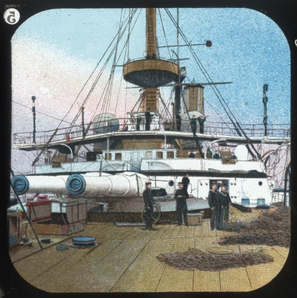 After Barbette -- H.M.S. Revenger', c1900.