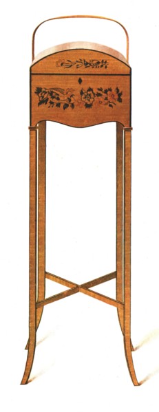 Painted Satin-Wood Work-Table, 1908.