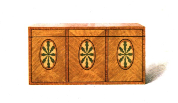 Inlaid Satin-wood Tea-Caddy, 1908.