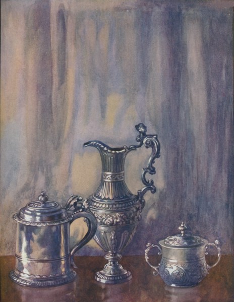 Silver Tankard, 1695; Jug, 1746; Cup and Cover,1658', c19th century, (1920).
