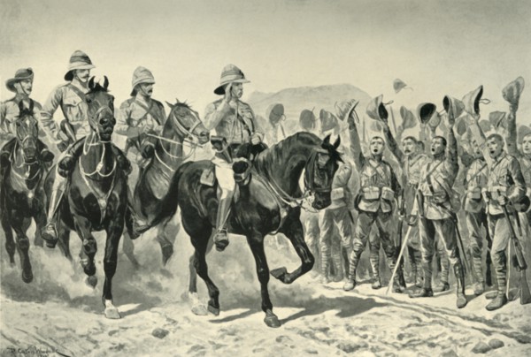Lord Roberts Cheered By the Troops on his Arrival at Wonder RIver', (1901).