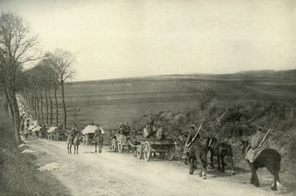 On the Way to the Trenches', (1919).