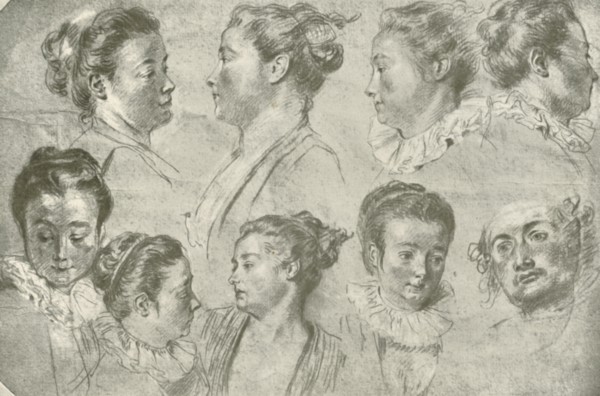 Drawing in Three Chalks', early 18th century, (1908).