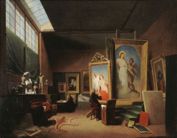 Atelier d'Ary Scheffer, rue Chaptal, 1851.