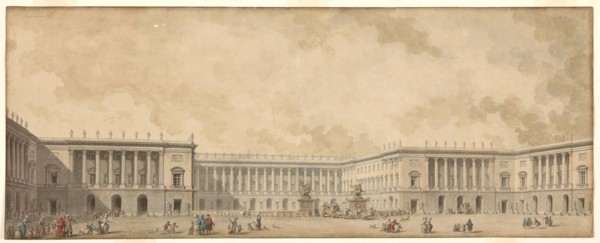 First reconstruction project of the Palace of Versailles presented to King Louis XVI, c. 1785.