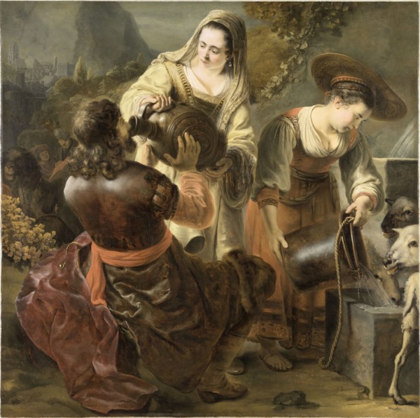 Rebecca and Eliezer at the Well, c. 1645.