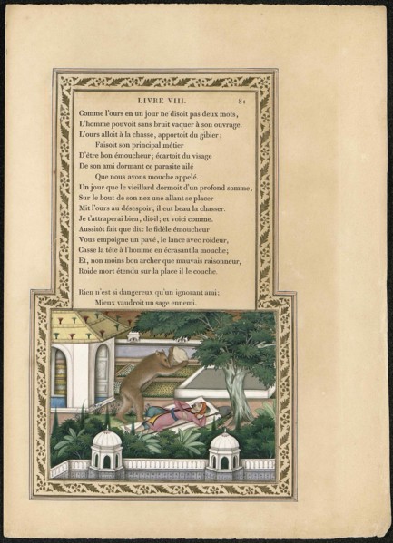 L'Ours et l'amateur de jardins (The Bear and the Gardener), 1837-1839.