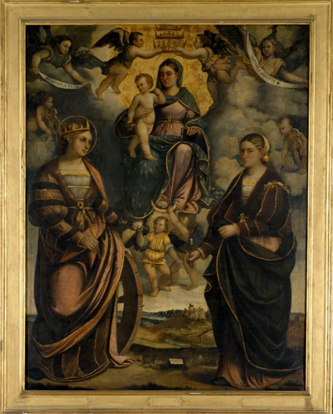 Madonna and Child between the saints Catherine and Apollonia, 1526.