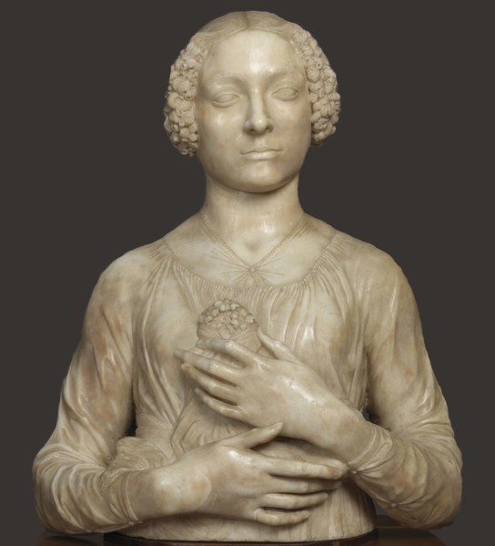 Lady with a Bouquet , ca 1475.