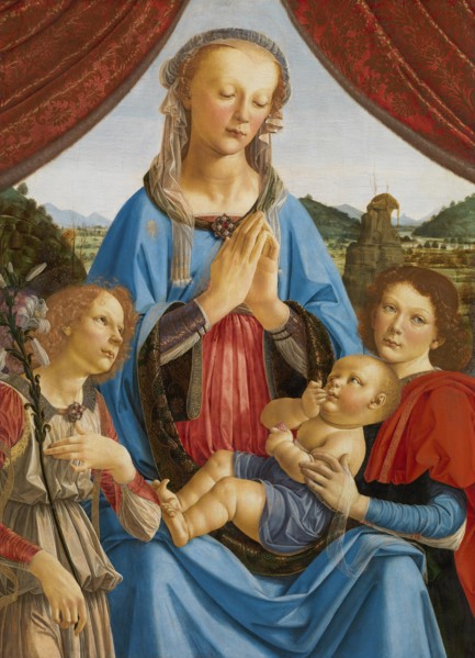 The Virgin and Child with Two Angels (Madonna di Volterra), ca 1471-1472.
