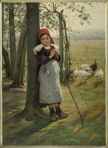 The Goose Girl, ca 1885.
