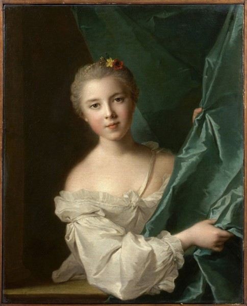 Portrait of Eleonore Louise de Berville, marquise de Hallay-Coetquen, 1751.
